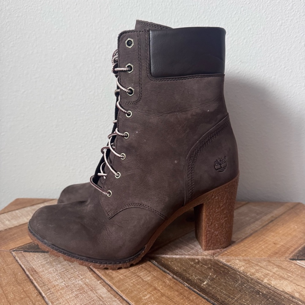 Timberland Glancy Boot in Dark Brown Nubuck - Picture 3 of 14